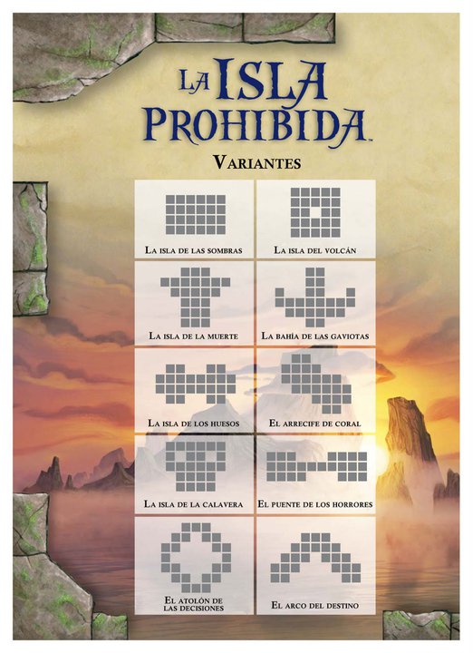 La Isla Prohibida - variantes La Isla Prohibida - variantes