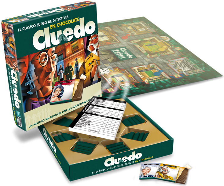 Cluedo en chocolate Cluedo en chocolate