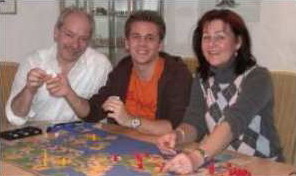 Klaus Teuber en familia Klaus Teuber en familia
