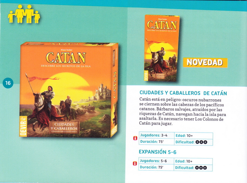 Ciudades y caballeros de Cat&aacute;n y la Expansi&oacute;n 5-6 jugadores de Ciudades y caballeros de Cat&aacute;n